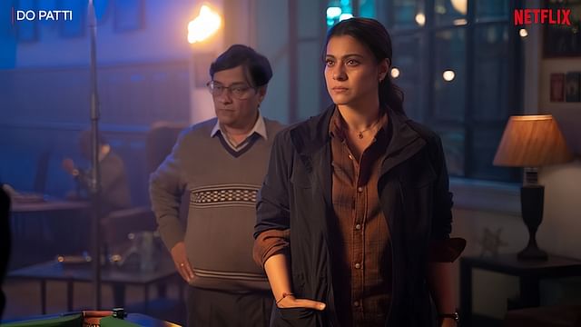 ‘দো পাত্তি’ সিনেমার দৃশ্য। নেটফ্লিক্স