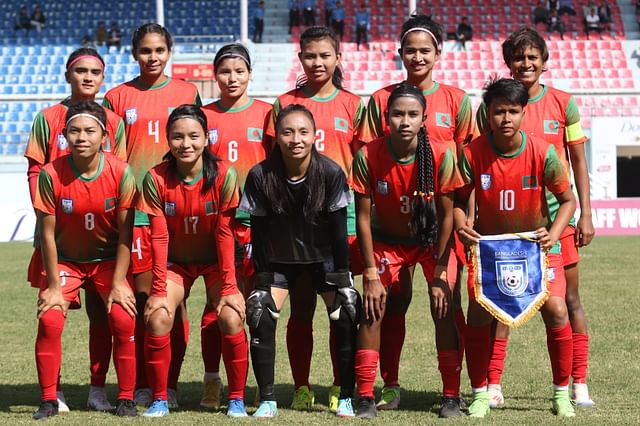 ভুটানকে ৭–১ গোলে হারিয়ে সাফ নারী চ্যাম্পিয়নশিপের ফাইনালে উঠেছে বাংলাদেশ