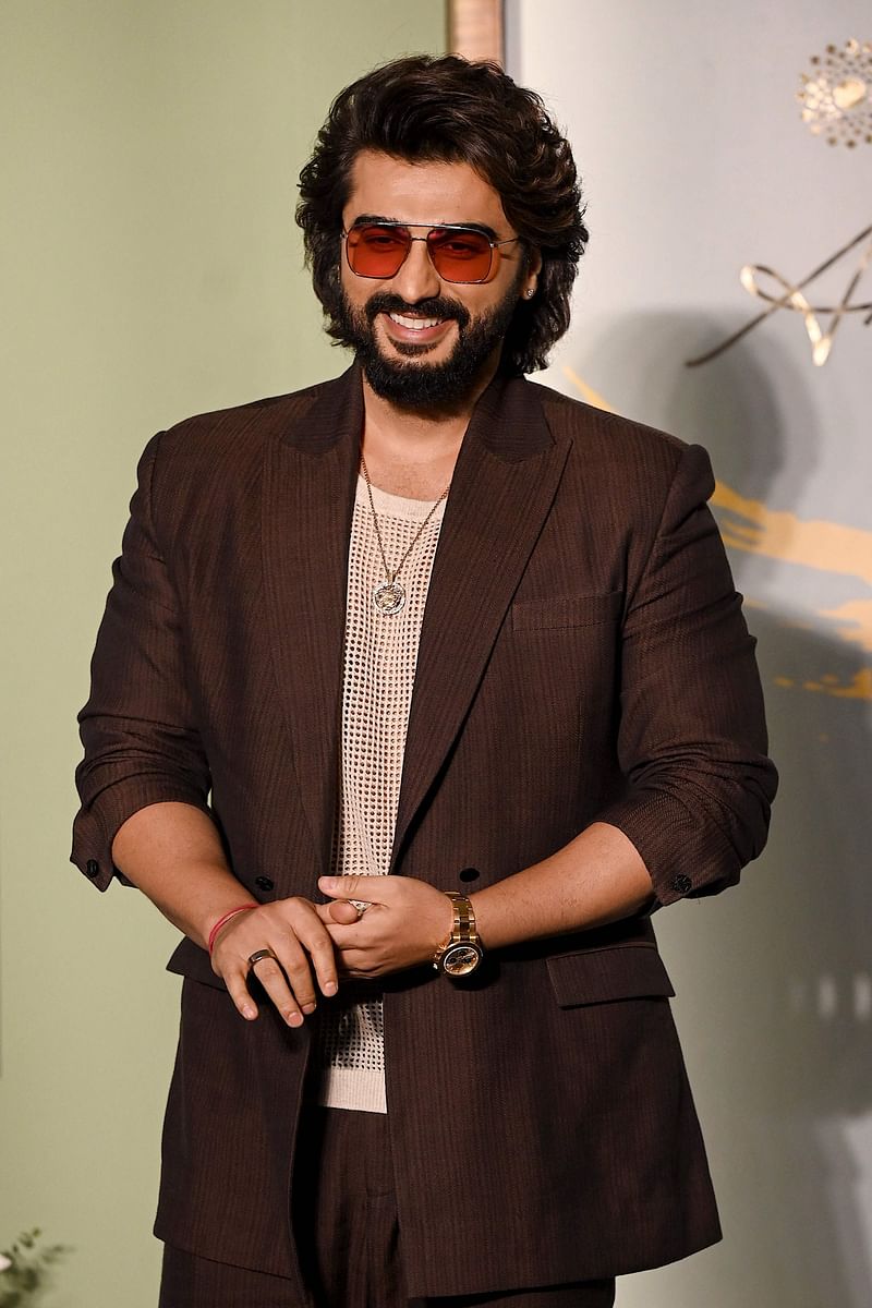 খোশমেজাজে দেখা যায় অর্জুন কাপুরকে। এএফপি