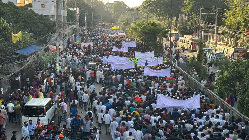 ৭ নভেম্বর ‘জাতীয় বিপ্লব ও সংহতি দিবস’ উপলক্ষে রাজধানীতে বিএনপির শোভাযাত্রা