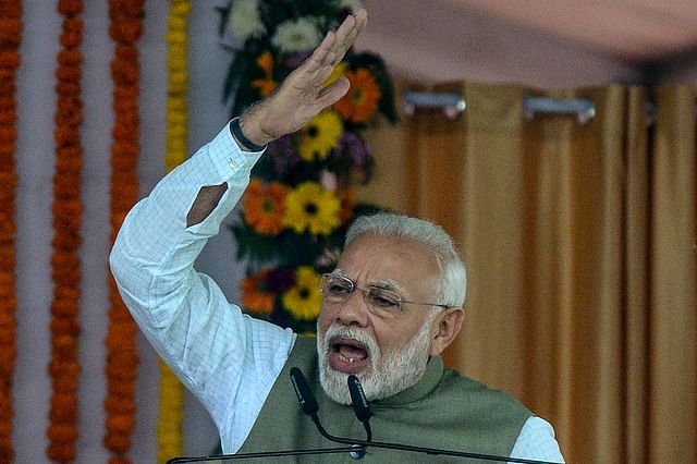 India's prime minister Narendra Modi in India's Allahabad on 29 February, 2020.