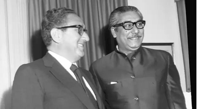 US foreign minister Henry Kissinger met Bangabandhu Sheikh Mujibur Rahman at the Waldorf Towers at 10:30am on 30 September 1974.