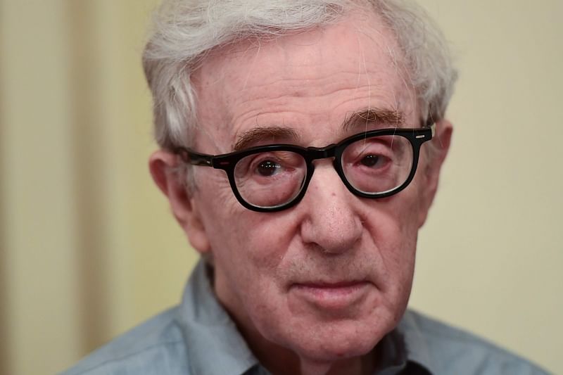  In this file photo taken on 2 July 2019 US director Woody Allen attends a press conference for the presentation of his stage production of Giacomo Puccini’s one-act opera "Gianni Schicchi", at the Scala Opera House in Milan. AFP