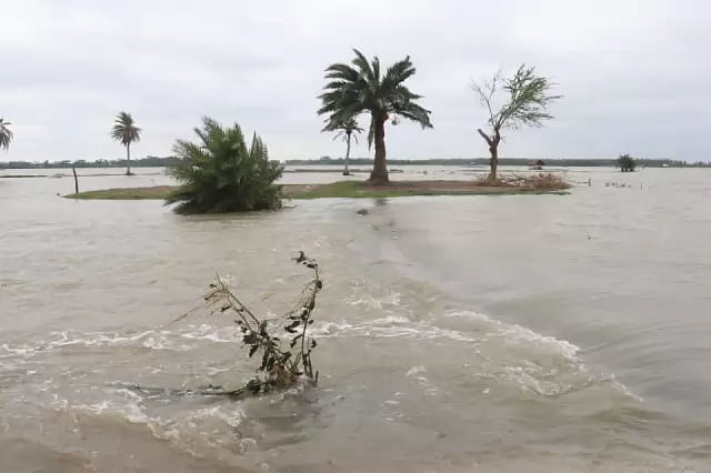 Koyra in Khulna inundated with flood waters after Cyclone Amphan destroyed four embankments in the area