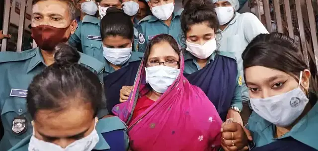 Awami League leader Sharmin Jahan at the court