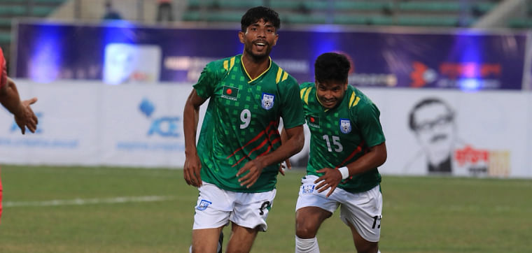  Nabib Newaz Jibon scored first goal within just 10 minutes 