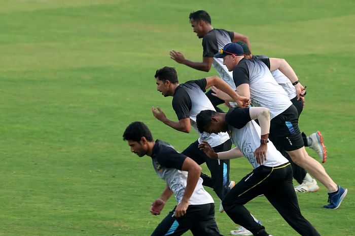 Bangladesh players in practice session before the West Indies series on 12 January 2021