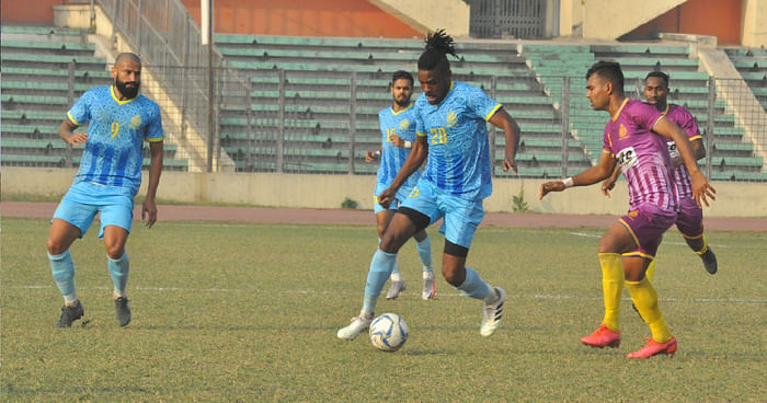 Federation Cup champions Bashundhara Kings maintained their solo lead in the 13-team Bangladesh Premier League (BPL) Football outplaying Dhaka Mohammedan SC by 4-1 goals at the Shaheed Dhirendranath Dutta Stadium in Cumilla on Monday