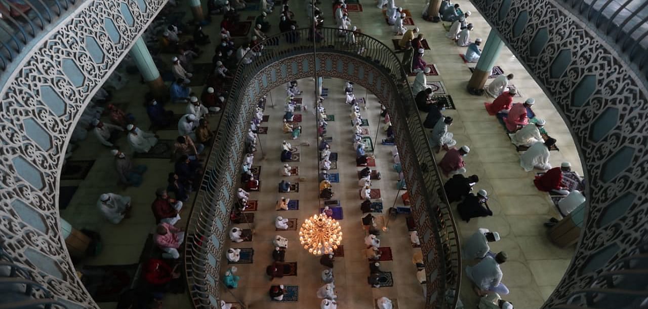 The main congregation (jamaat) of Eid-ul-Fitr was held at Baitul Mukarram National Mosque ow Friday maintaining health guidelines