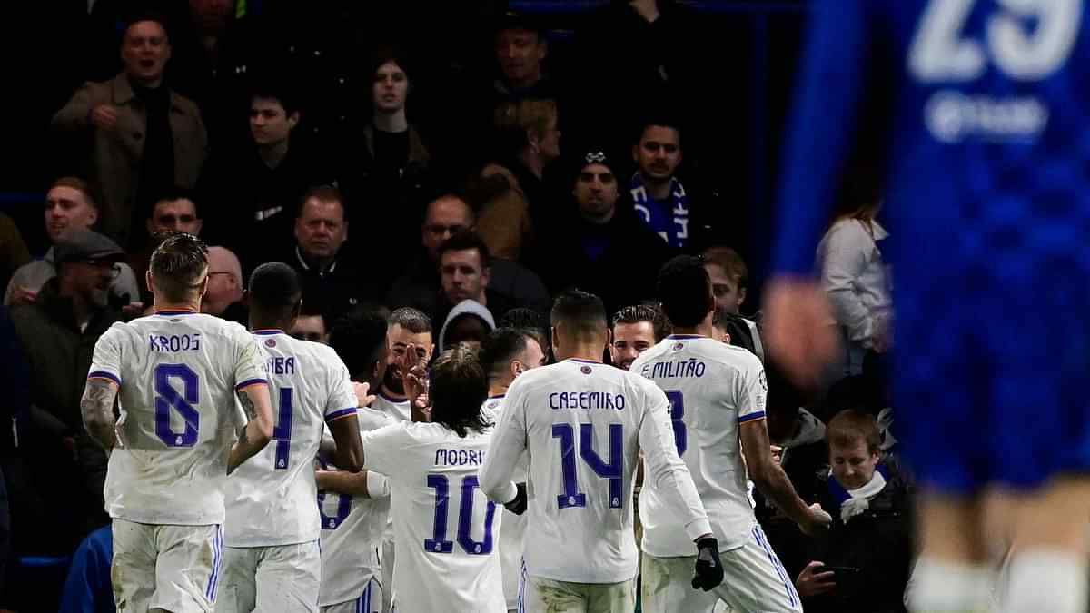 Benzema hat-trick puts Real Madrid in command against Chelsea