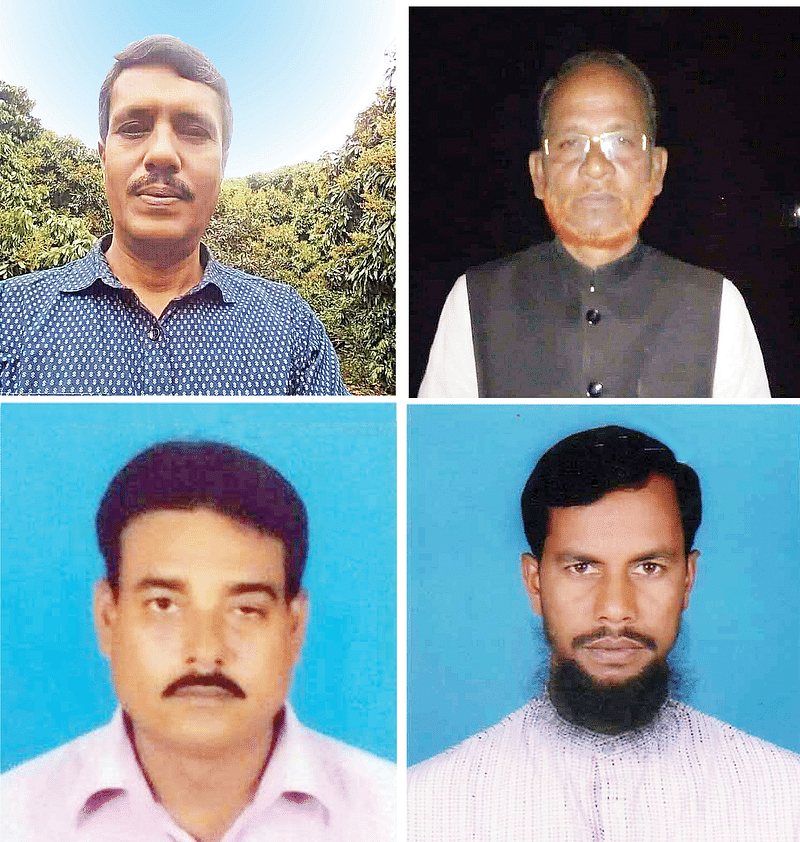 Abdul Jalil, Habibur Rahman, Siddiqur Rahman and Jahidul Islam  (Clockwise)