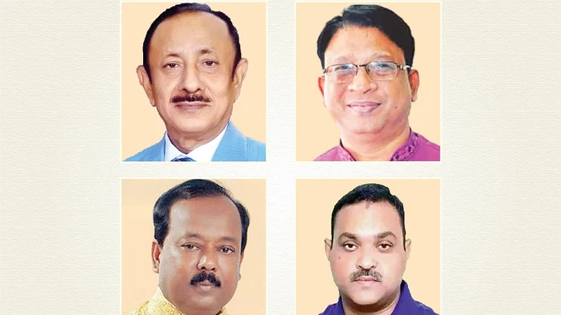 Mostafizur Rahman, Iqbalur Rahim, Mofazzal Hossain and Bakhtiar Ahmed 