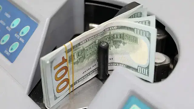 Official dollar exchange rate differs far from actual price 1 Dollar