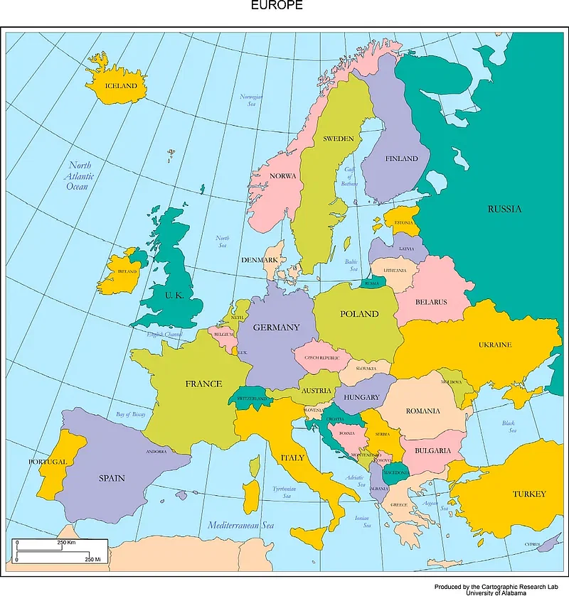 Map of Europe