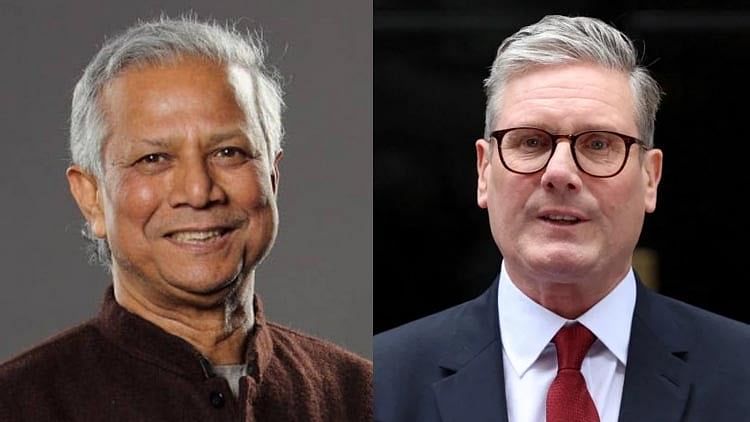 Dr Mohammad Yunus and Sir Keir Starmer