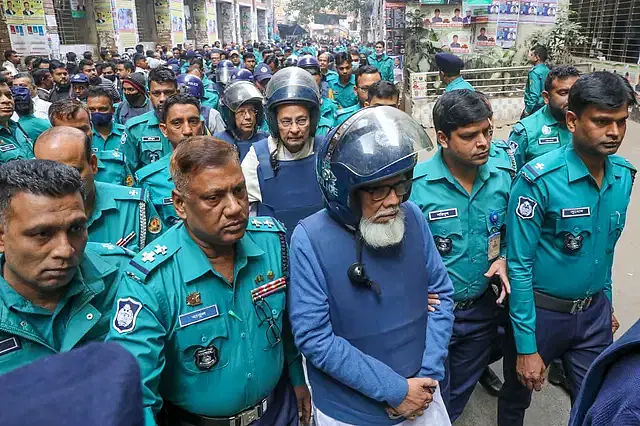 Salman F Rahman, Hasanul Haque Inu and Anisul Huq were brought to the Dhaka court today, Monday. CMM Court, 20 January 2025