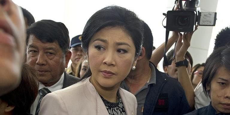 A Thai court dismisses prime minister Yingluck from office for abuse if power. Photo: AFP