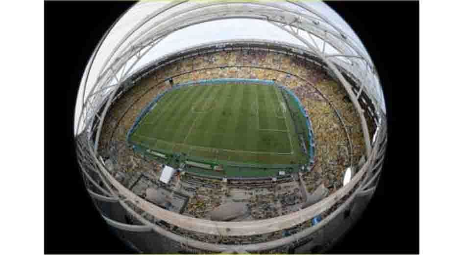 A general view of the 2014 World Cup Group A soccer match between Brazil and Mexico is seen at the Castelao arena in Fortaleza on June 17, 2014. Reuters