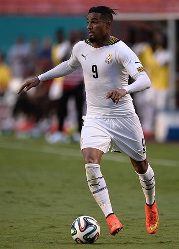 Ghana's forward Kevin-Prince Boateng dribbles during the friendly match between Ghana and South Korea at Miami Sun Life Stadium in Miami Gardens, Florida on June 9, 2014. AFP