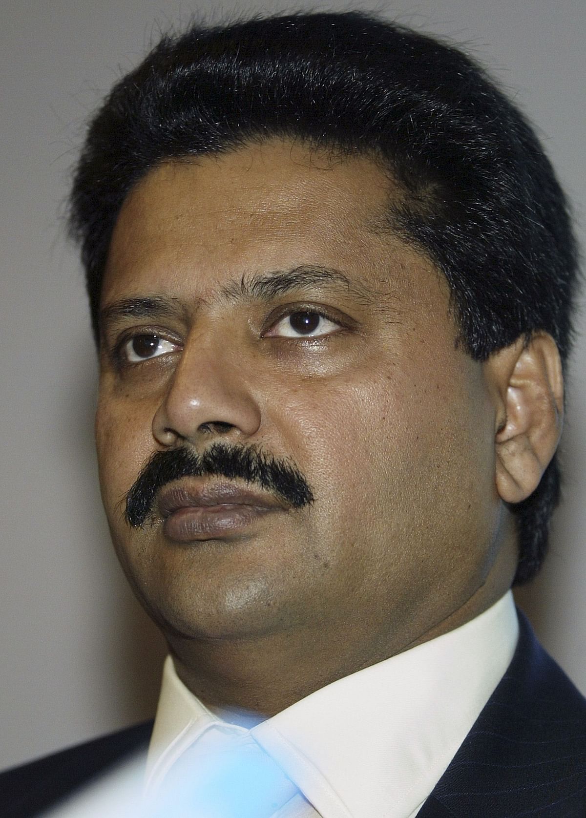 Venkattram Reddy of Flyington Freighters poses after the announcement by Flyington Freighters of the purchase of four 777 freighters from the Boeing Company at the Farnborough Air Show. Photo: AFP