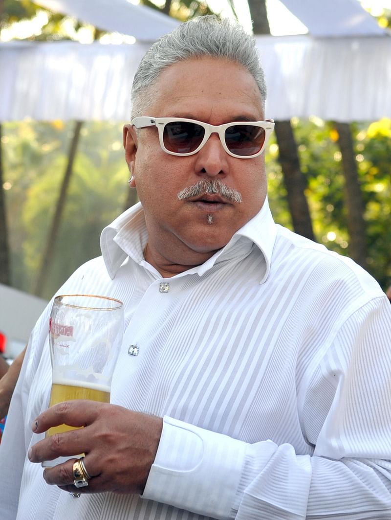 Indian United Breweries Group chairman Vijay Mallya attends the launch of the Kingfisher 2014 calendar in Mumbai. Photo: AFP