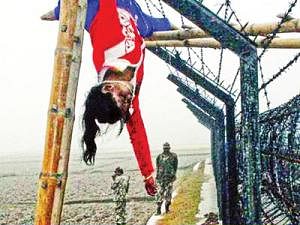 Felani's body remained hanging over the barbed wire for four whole hours. File photo