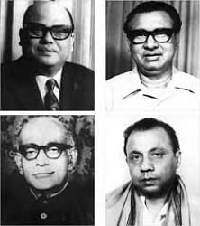 Syed Nazrul Islam, Tajuddin Ahmed, Captain Mansur Ali and A H M Kamruzzaman