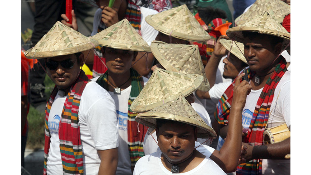 Some people dressed as Farmers. Photo: Zahidul Karim.