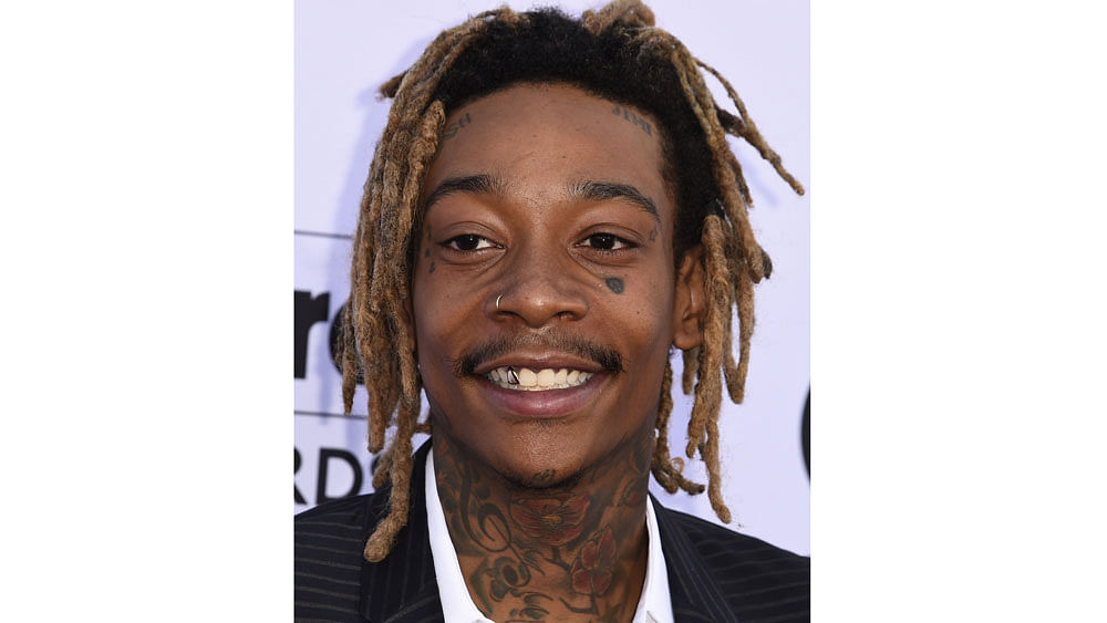 Wiz Khalifa attends the 2015 Billboard Music Awards, May 17, 2015, at the MGM Grand Garden Arena in Las Vegas, Nevada. Photo: AFPR