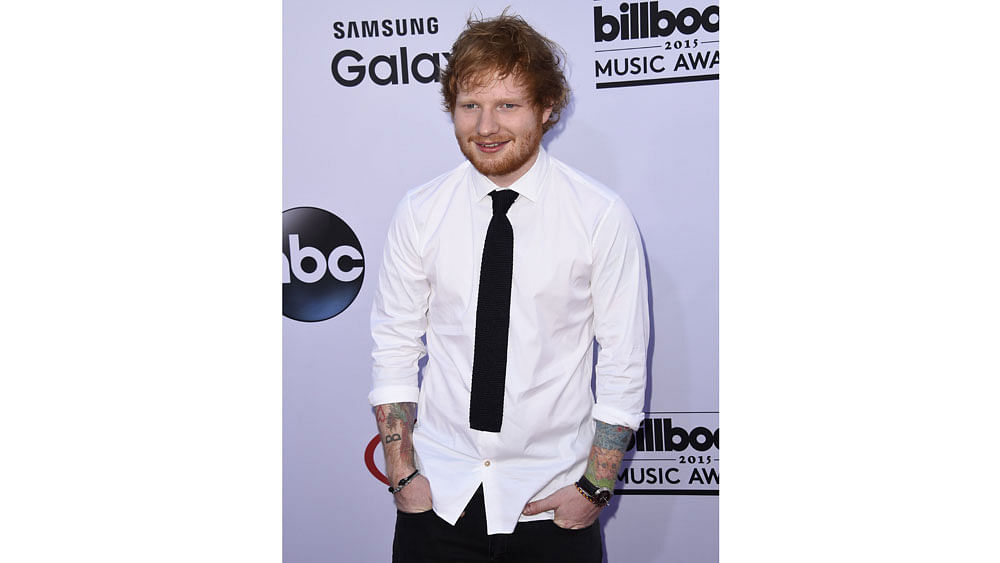 Ed Sheeran attends the 2015 Billboard Music Awards, May 17, 2015, at the MGM Grand Garden Arena in Las Vegas, Nevada. Photo: AFPR