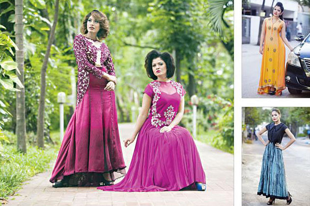 Women of any age and body type can try experimenting with the different cuts and shapes of gowns. Photo: Kobir Hossain