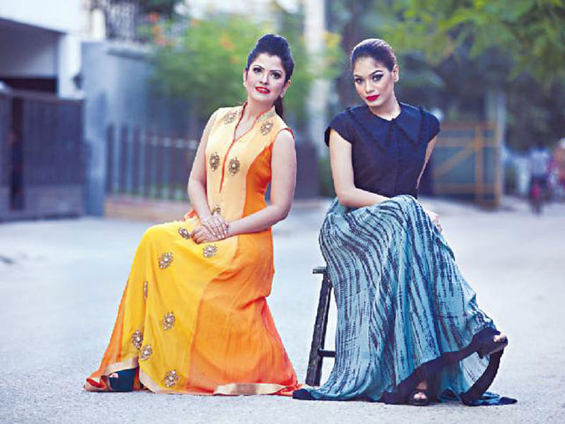 Gown is slowly making its mark in the Bangladeshi fashion scene.Photo: Kobir Hossain