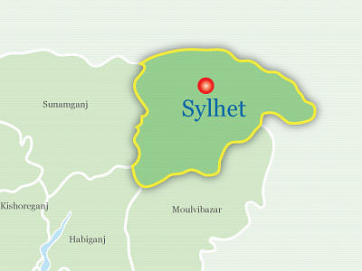 Map of Sylhet