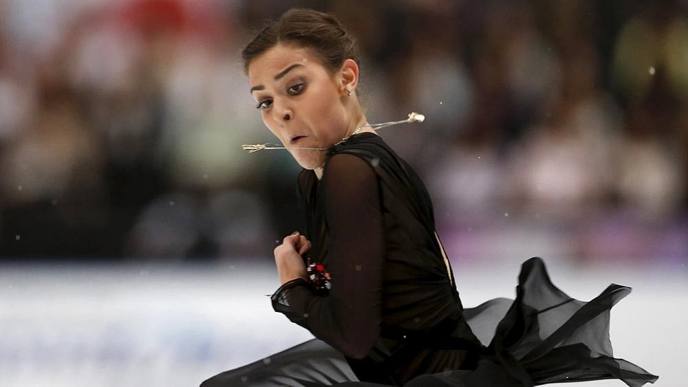 Russia`s Adelina Sotnikova of team Europe competes during the Japan Open Figure Skating Team Competition in Saitama, Japan, October 3, 2015. Photo: Reuters