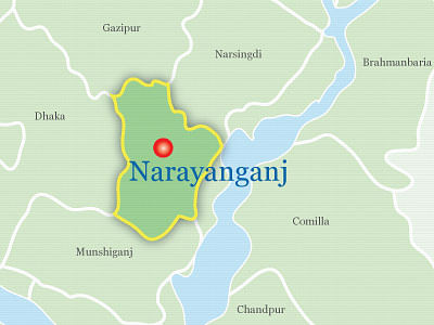 Map of Narayanganj