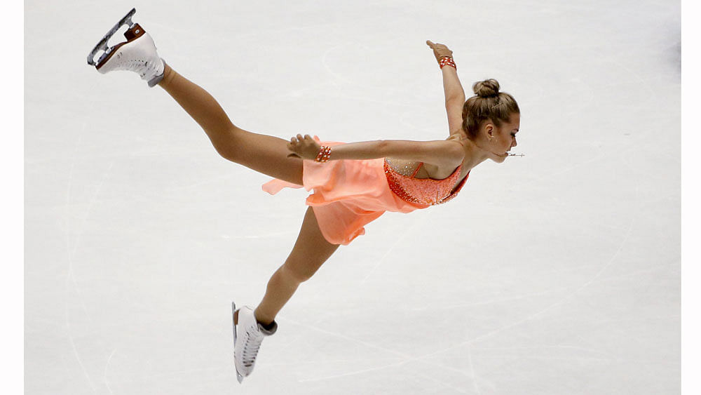 Elena Radionova of Russia performs during the ladies` singles short program during China ISU Grand Prix of Figure Skating , in Beijing, China, November 6, 2015. Photo: Reuters