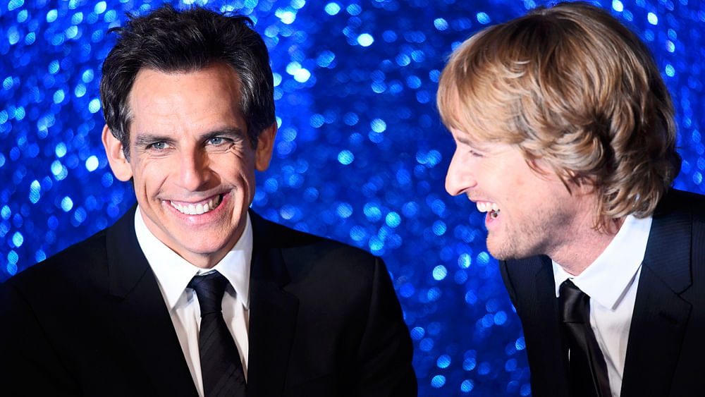 Owen Wilson and Ben Stiller pose for photographers at the screening of Zoolander 2 at a cinema in central London, February 4, 2016. Photo: Reuters