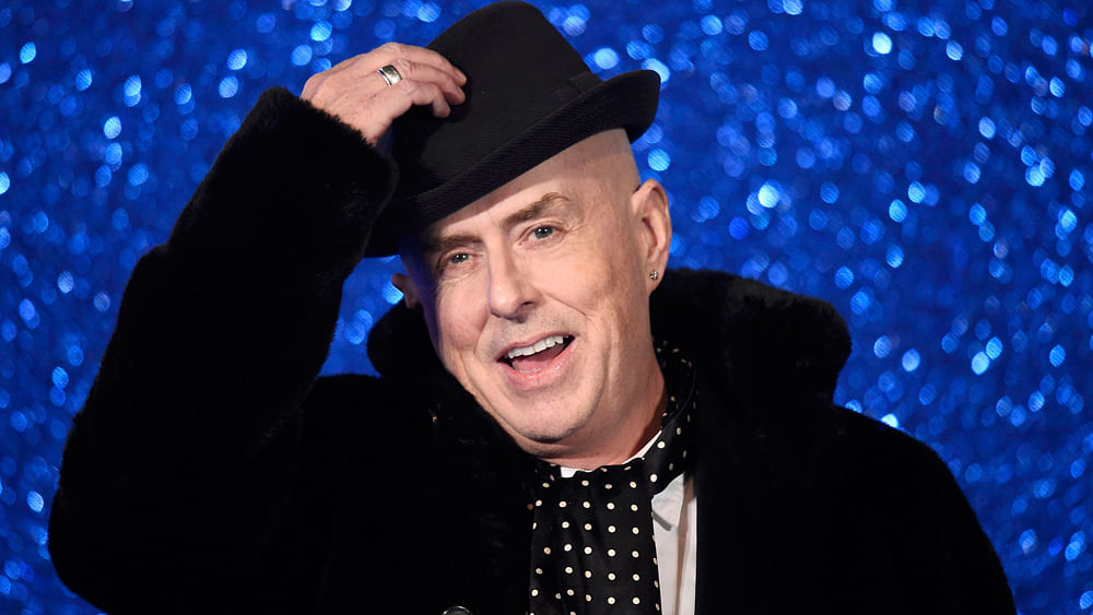 Holly Johnson of Frankie goes to Holywood poses for photographers at the screening of Zoolander 2 at a cinema in central London, February 4, 2016. Photo: Reuters