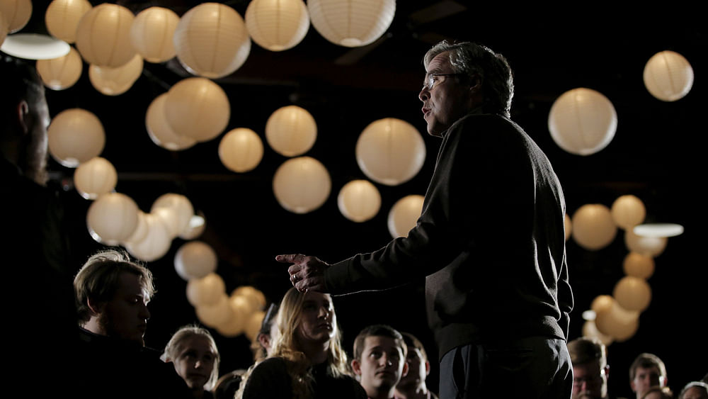 U.S. Republican presidential candidate Jeb Bush speaks during a campaign event in Columbia, South Carolina February 11, 2016. Photo: Reuters