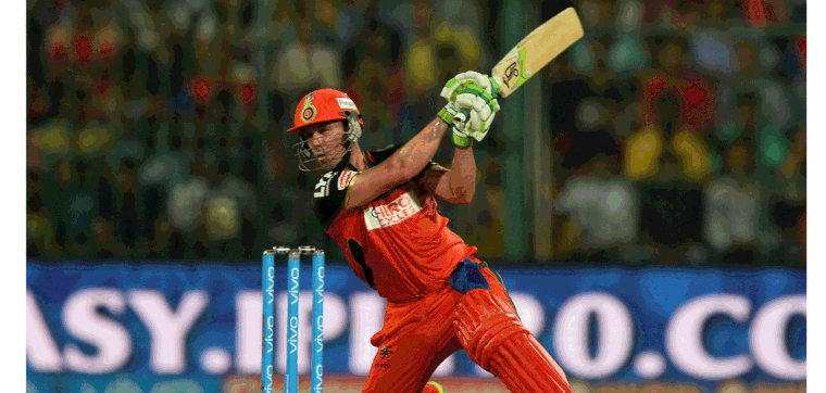 Royal Challengers Bangalore batsmen AB De Villiers plays a shot during the Indian Premier League Twenty20 match