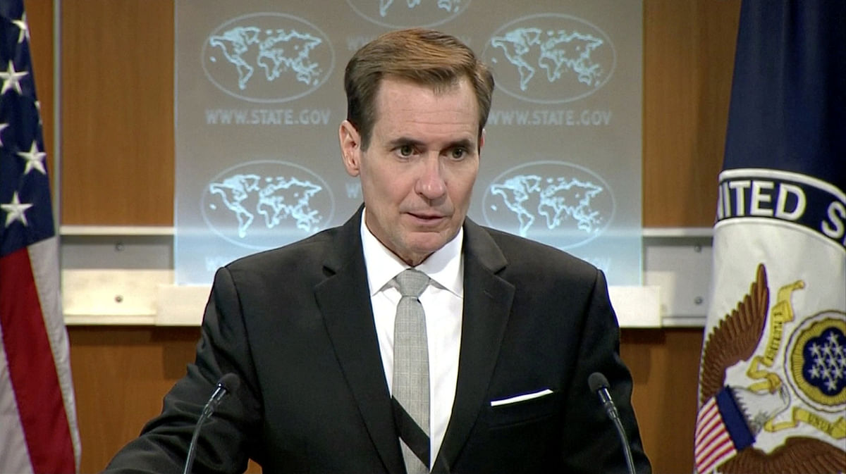 US state department spokesperson Kirby. Photo Reuters