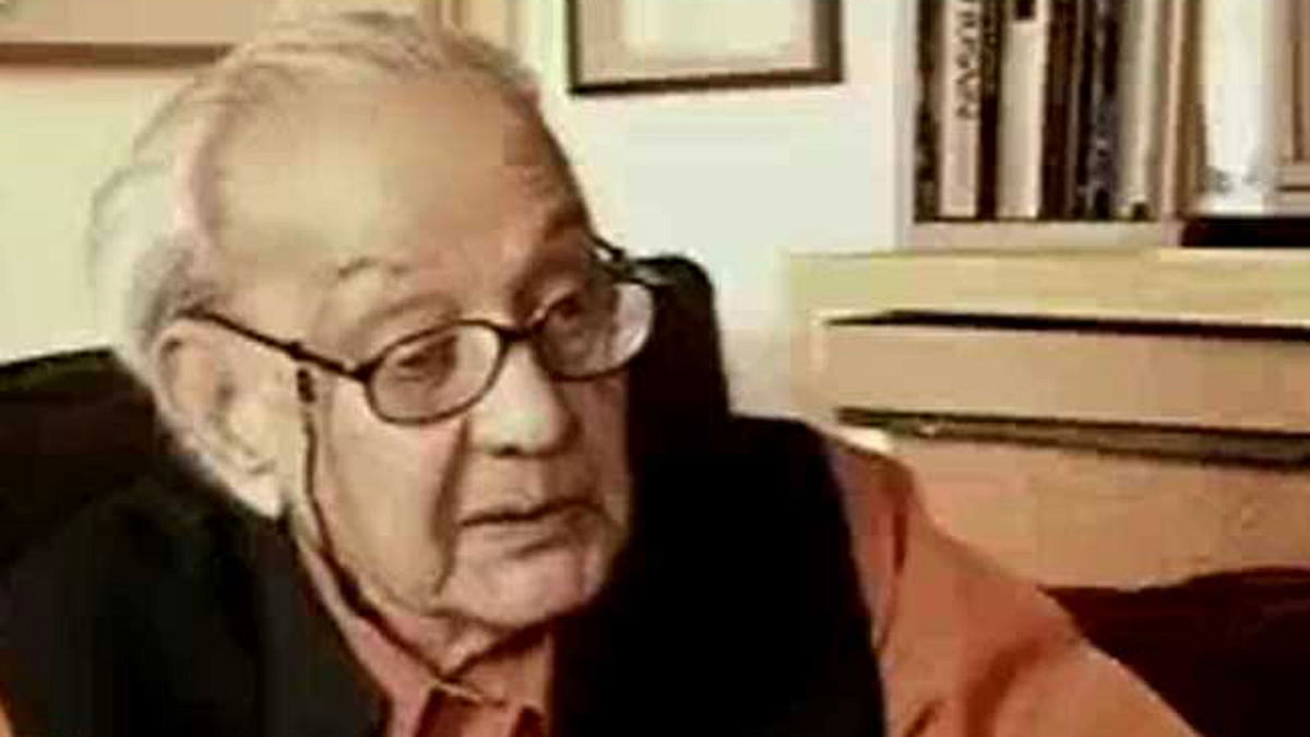 Iconic Indian artist Syed Haider Raza. photo from NDTV