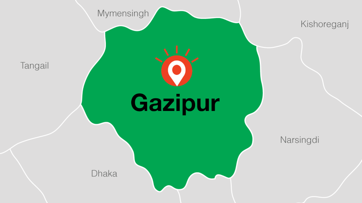 Map of Gazipur