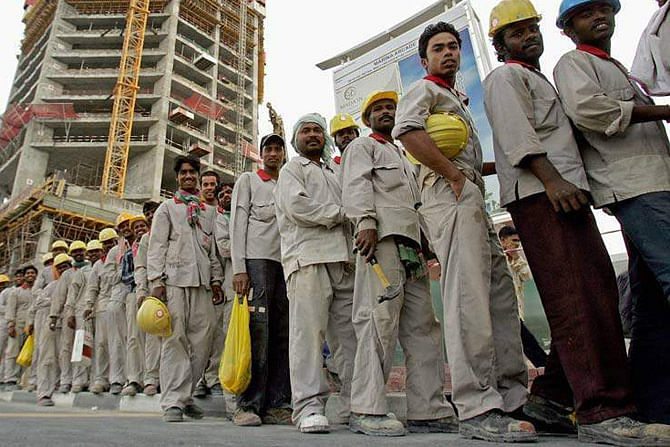 Bangladesh Workers in Saudi Arabia. UNB file photo