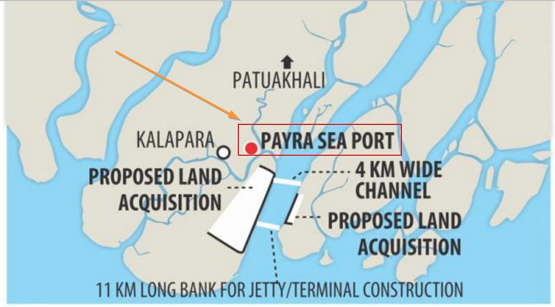 Location of Payra Port