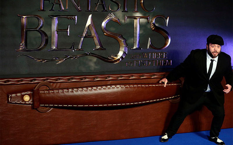 Actor Dan Fogler poses as he arrives for the European premiere of the film `Fantastic Beasts and Where to Find Them` at Cineworld Imax, Leicester Square in London. Photo: Reuters