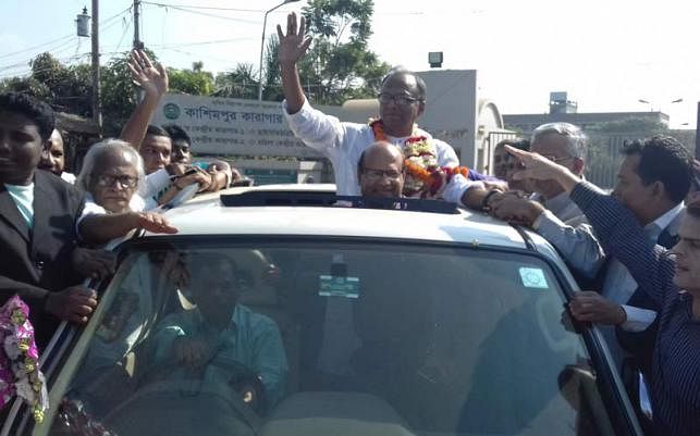 Mahmudur Rahman freed after over 3 years. Photo: Masud Rana