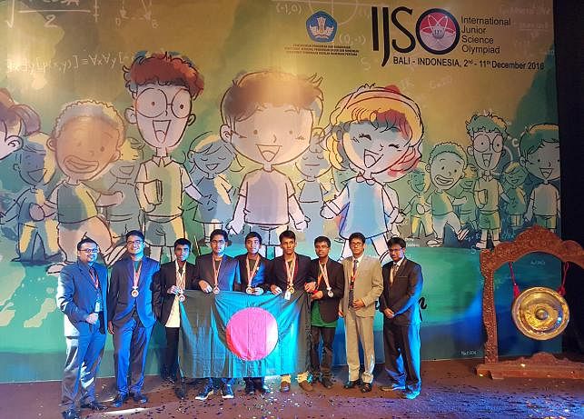 Bangladesh team win six medals in science olympiad. Photo: Collected