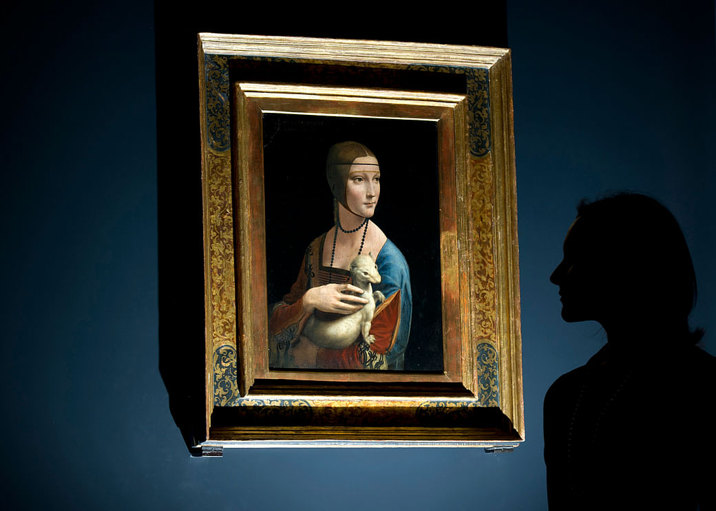 My own reproduction of painting Lady with an Ermine by Leonardo da