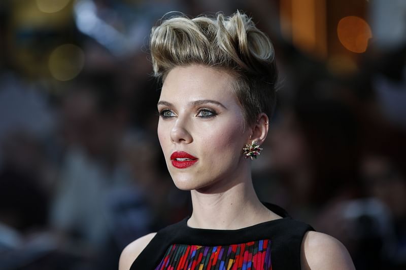 US actress Scarlett Johansson poses on the red carpet for the European premiere of the film ‘Avengers: Age of Ultron’ in London. AFP file photo